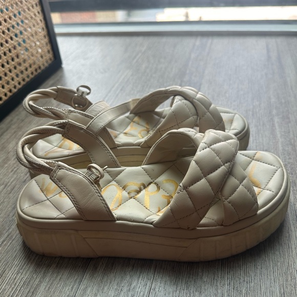 SAM EDELMAN GAVRIL PLATFORM SANDAL IN SUMMER SAND - Picture 2 of 8